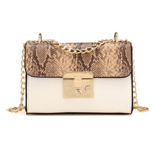 Load image into Gallery viewer, White And Leopard Handbag