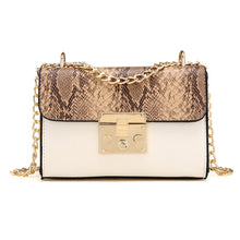 Load image into Gallery viewer, White And Leopard Handbag